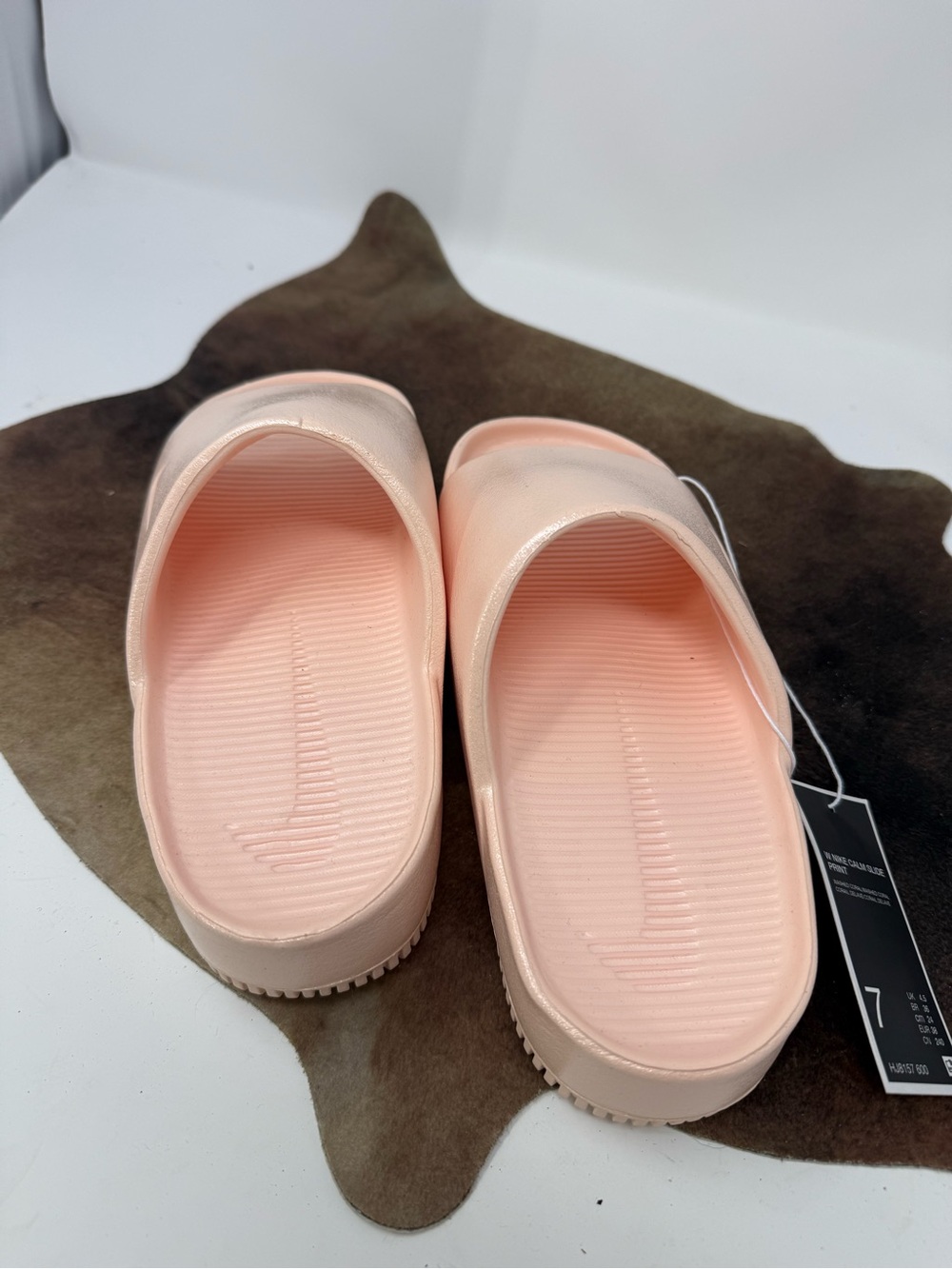 NWT Nike Women's Calm Slide in Washed Coral Pink sz 7 (OPVRHI) - Picture 8 of 8